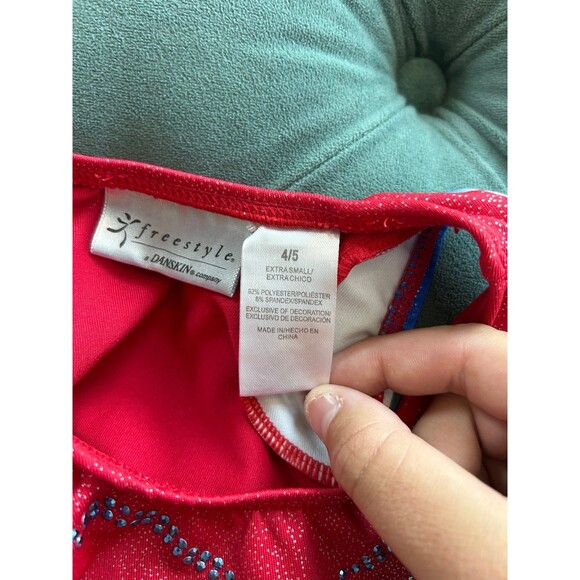 Gymboree Girls Shirt and Leotard Bundle Red White and Blue - Picture 9 of 9